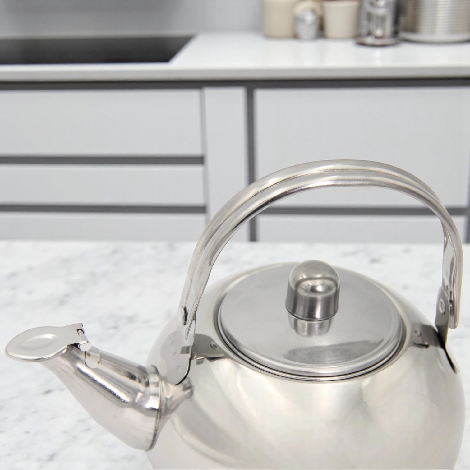 FAS Stainless Steel Tea Kettle with Removable Infuser Basket – 14cm Small Size Water Boiler – Durable Mirror Finish Teapot with Lid & Handle – Rust-Resistant, Easy to Clean, Ideal for Home, Office, Camping - Damoo