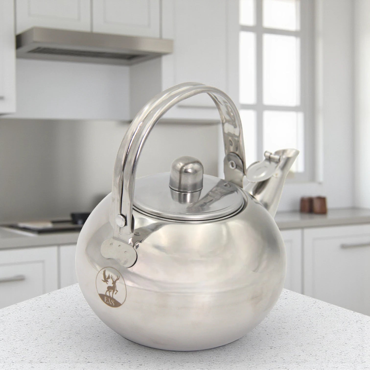 FAS Stainless Steel Tea Kettle with Removable Infuser Basket – 14cm Small Size Water Boiler – Durable Mirror Finish Teapot with Lid & Handle – Rust-Resistant, Easy to Clean, Ideal for Home, Office, Camping - Damoo