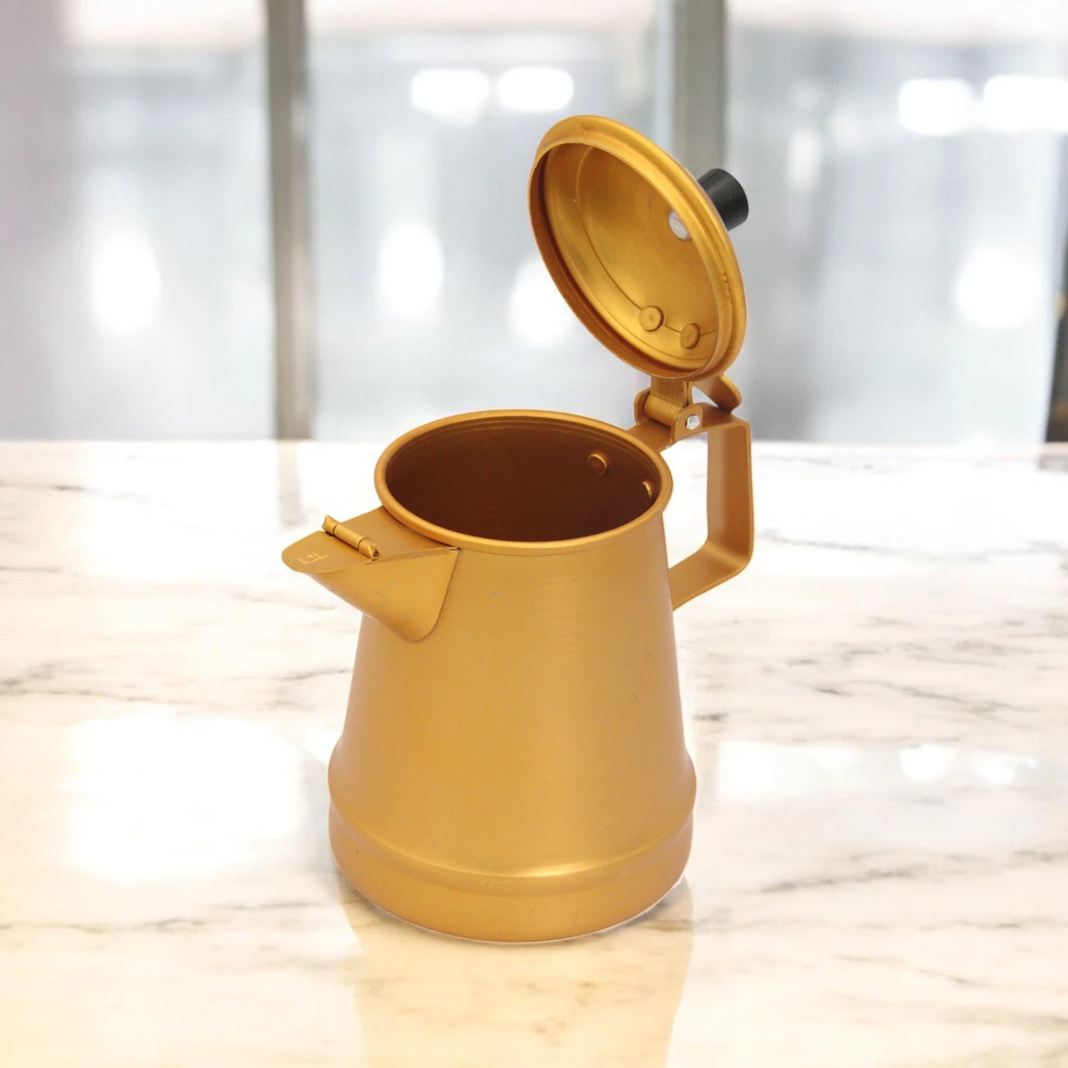 HTH Aluminum Milk Tea Kettle Coffee Pot Large Capacity 1.2L 3L V-Shaped Spout for Camping Home and Coffee Shop Use Durable Lightweight Household Tea and Coffee Kettle - Damoo