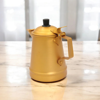 HTH Aluminum Milk Tea Kettle Coffee Pot Large Capacity 1.2L 3L V-Shaped Spout for Camping Home and Coffee Shop Use Durable Lightweight Household Tea and Coffee Kettle - Damoo