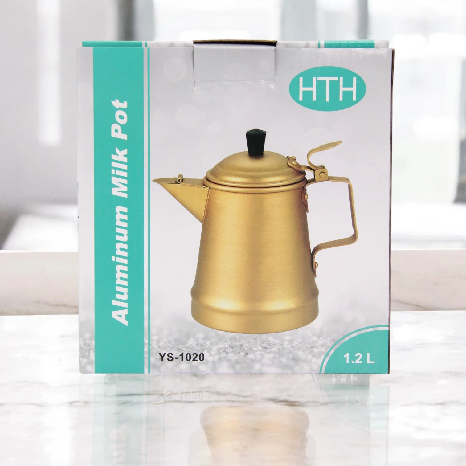 HTH Aluminum Milk Tea Kettle Coffee Pot Large Capacity 1.2L 3L V-Shaped Spout for Camping Home and Coffee Shop Use Durable Lightweight Household Tea and Coffee Kettle - Damoo