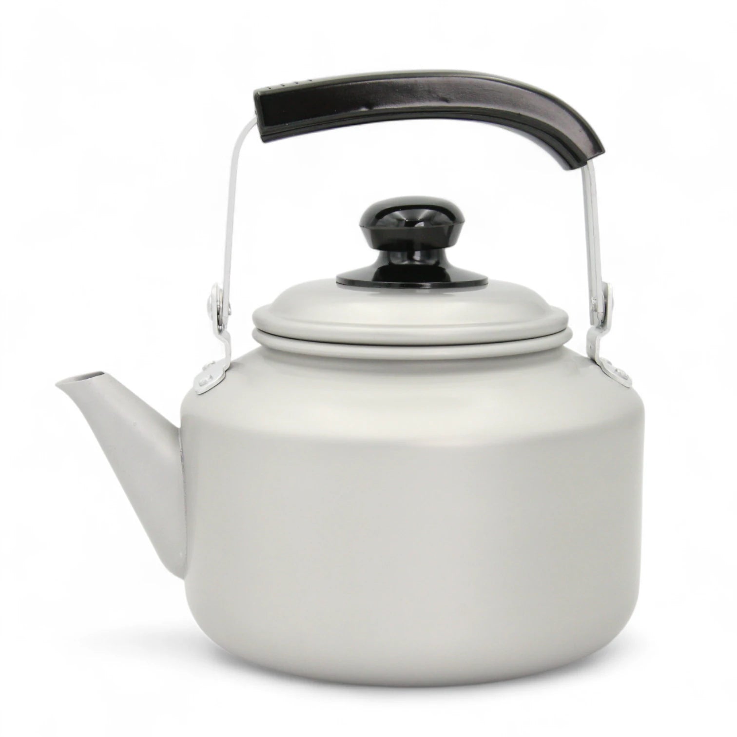 WINDCERA 2L Aluminium Tea Kettle with Heat-Resistant Handle – Classic Lightweight Boiling Pot for Kitchen, Camping & Daily Use – Durable & Sleek – Silver Finish - Damoo