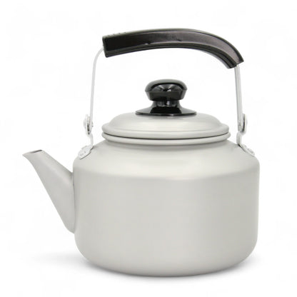 WINDCERA 2L Aluminium Tea Kettle with Heat-Resistant Handle – Classic Lightweight Boiling Pot for Kitchen, Camping & Daily Use – Durable & Sleek – Silver Finish - Damoo