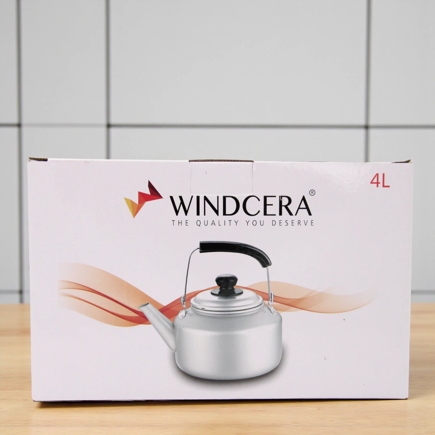 Windcera Aluminum Kettle – Lightweight & Durable Water Boiling Kettle – 4L Capacity – Cool-Touch Handle – Rust-Resistant – Gas Stove Compatible - Damoo