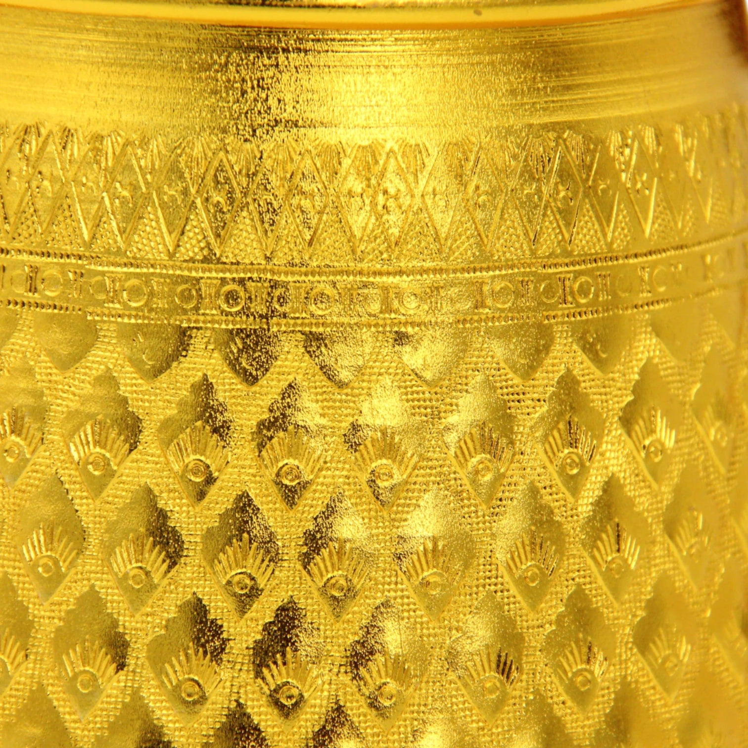 Elegant Arabic Coffee Pot – Traditional Golden Dallah for Serving Arabic Qahwa & Tea, Ornate Design, Durable Metal Construction, Hinged Lid & Easy Grip Handle – Perfect for Home, Majlis, Restaurants & Gifting - Damoo