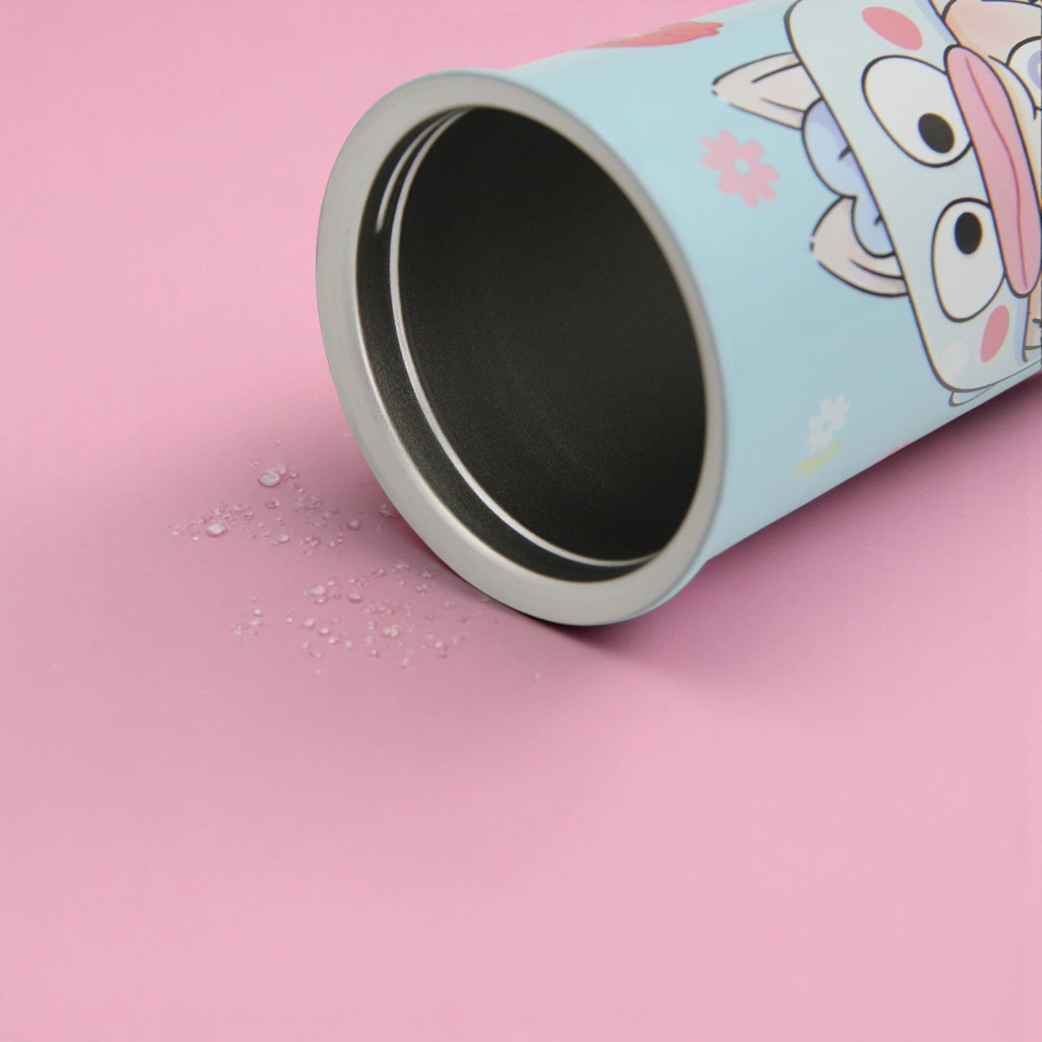Cute Cartoon Stainless Steel Tumbler Cup with Lid & Straw – Insulated Reusable Travel Mug for Hot & Cold Drinks – Leak-Proof, Eco-Friendly, 500ml - Damoo