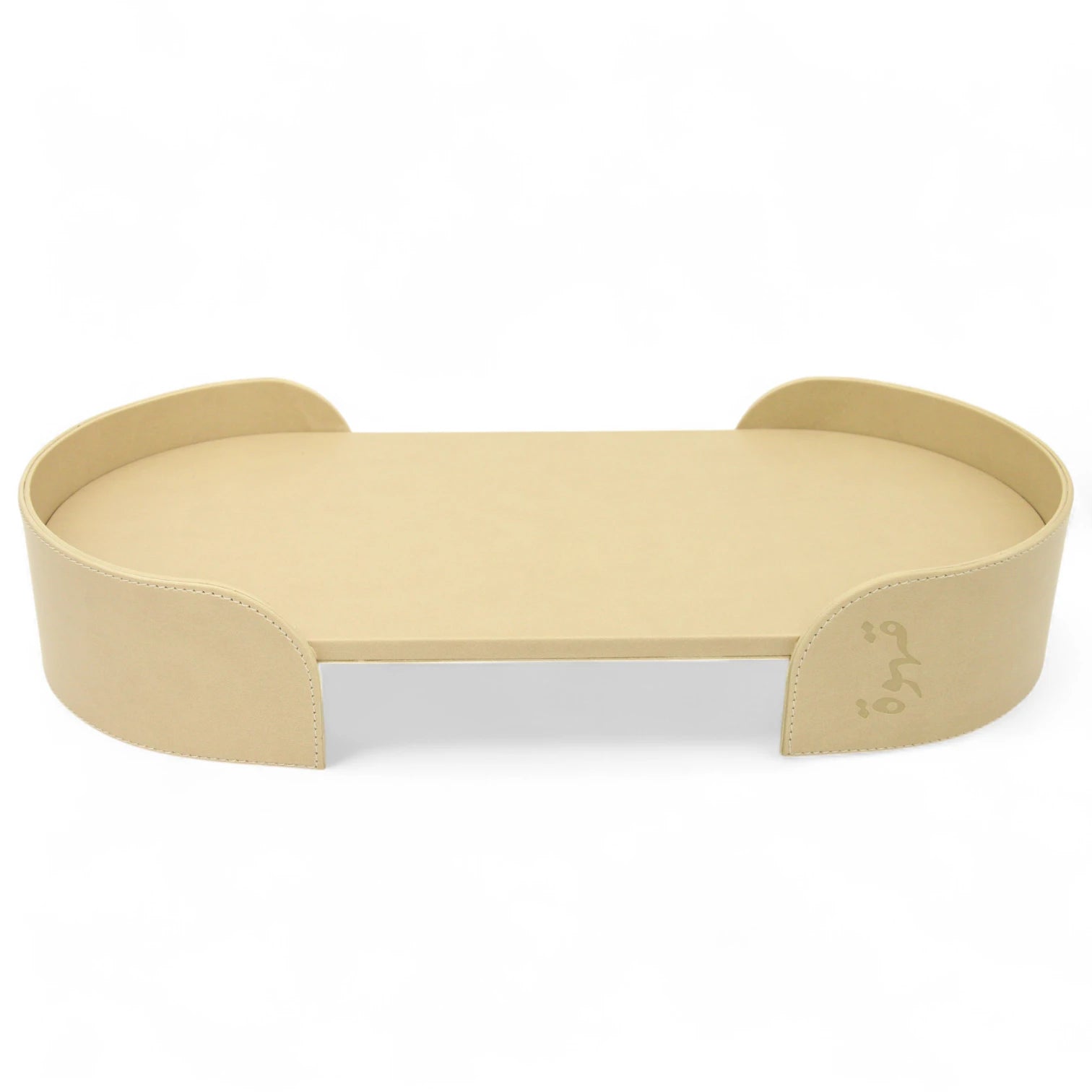 Damoo Luxury Leather Oval Tray – Elegant Coffee Serving Tray | Stylish Oval Shape for Home, Office & Gifting - Damoo