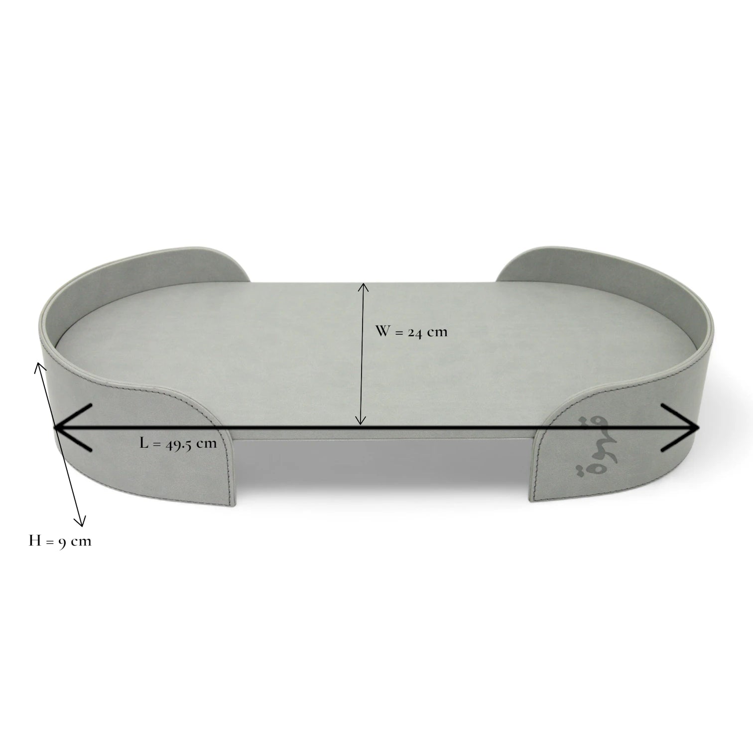 Damoo Luxury Leather Oval Tray – Elegant Coffee Serving Tray | Stylish Oval Shape for Home, Office & Gifting - Damoo