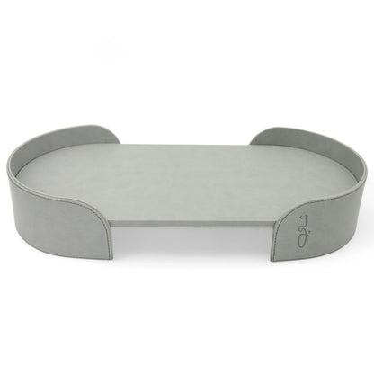 Damoo Premium Oval Leather Serving Tray | Elegant Decorative Tea Table Tray for Home, Office & Hospitality Use - Damoo