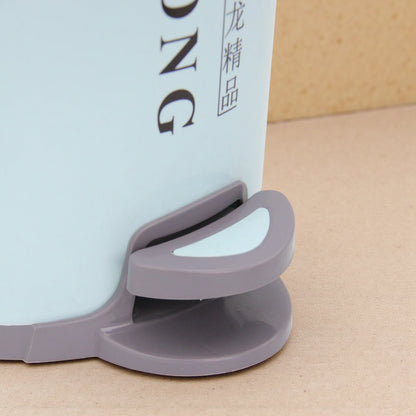 TAILONG Light Blue Pedal Bin with Removable Inner Bucket | Trash Can with Lid | Hands-Free Waste Bin for Kitchen, Bathroom & Office