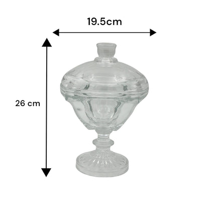 Delisoga Glass Storage Jar DSZJ2051-6 – Premium Square Clear Glass Container with Airtight Lid | Wide-Mouth Nut, Candy & Snack Jar for Pantry, Countertop, and Kitchen Organization | Elegant, Durable & Multi-Use Storage Solution - Damoo
