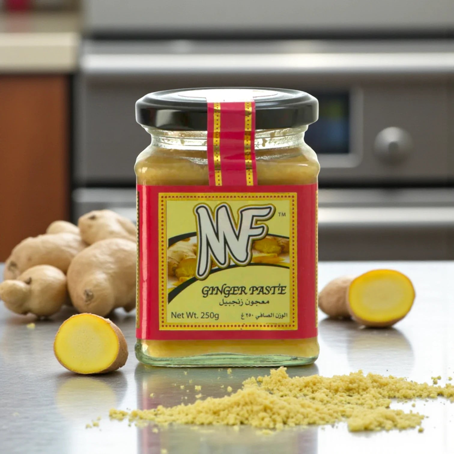 MF Ginger Paste – 250g | Freshly Ground, Ready-to-Use Ginger for Cooking | Halal, Vegan, No MSG, Made in India - Damoo