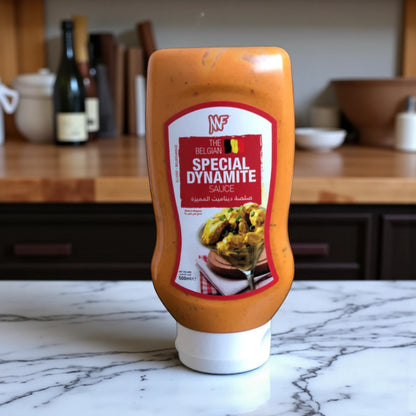 MF Special Dynamite Sauce 500ml – Creamy & Spicy Gourmet Dipping Sauce for Dynamite Shrimp, Sushi, Burgers & More – Premium Belgian Recipe in Easy Squeeze Bottle - Damoo