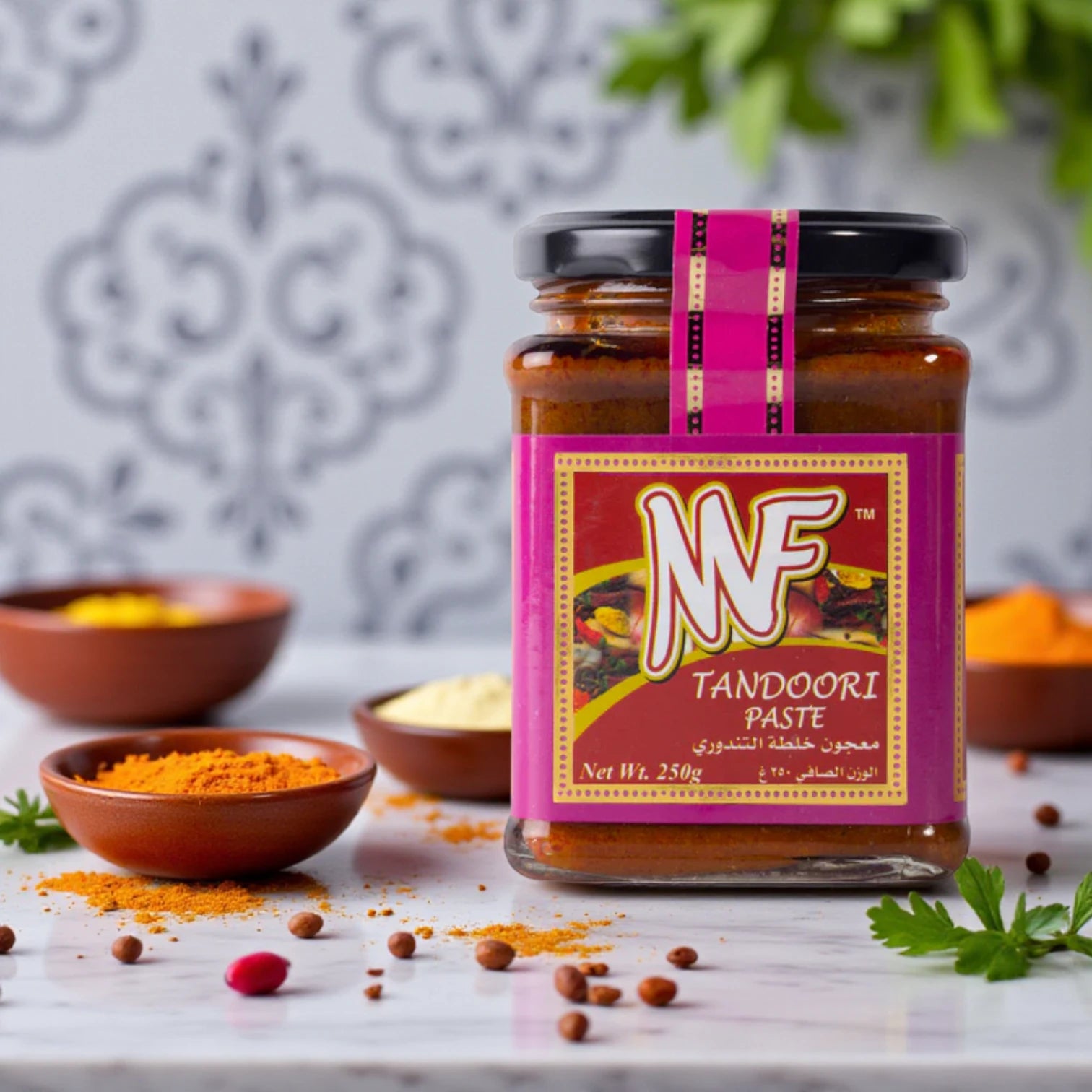 MF Tandoori Spice Paste – 250g | Authentic Indian Marinade for Chicken, Meat, Fish & Veggies | No Preservatives, No MSG, Halal - Damoo