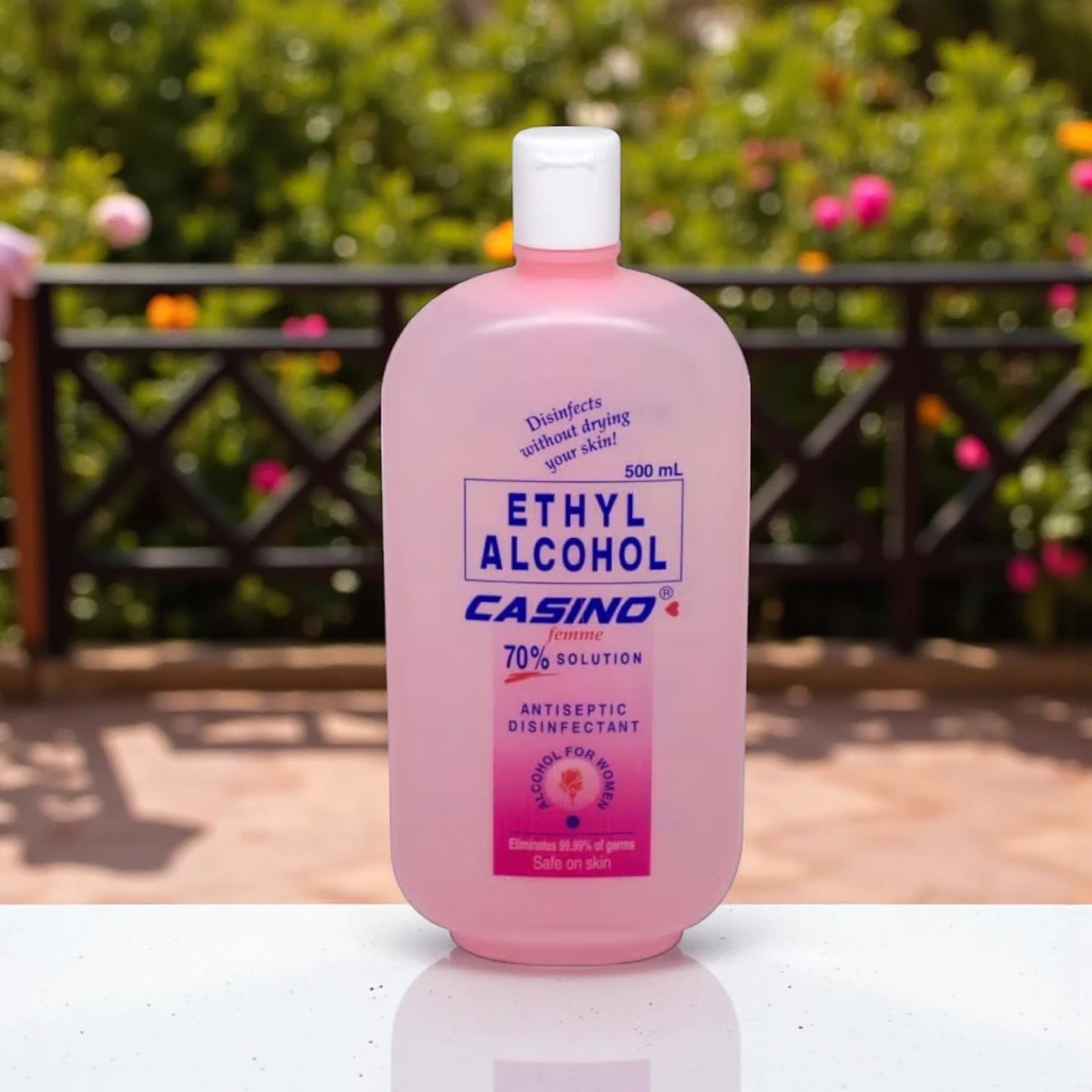 Casino Femme 70% Ethyl Alcohol 500ml – Multipurpose Disinfectant for Hands & Surfaces | Fast-Drying, Skin-Friendly Sanitizer - Damoo