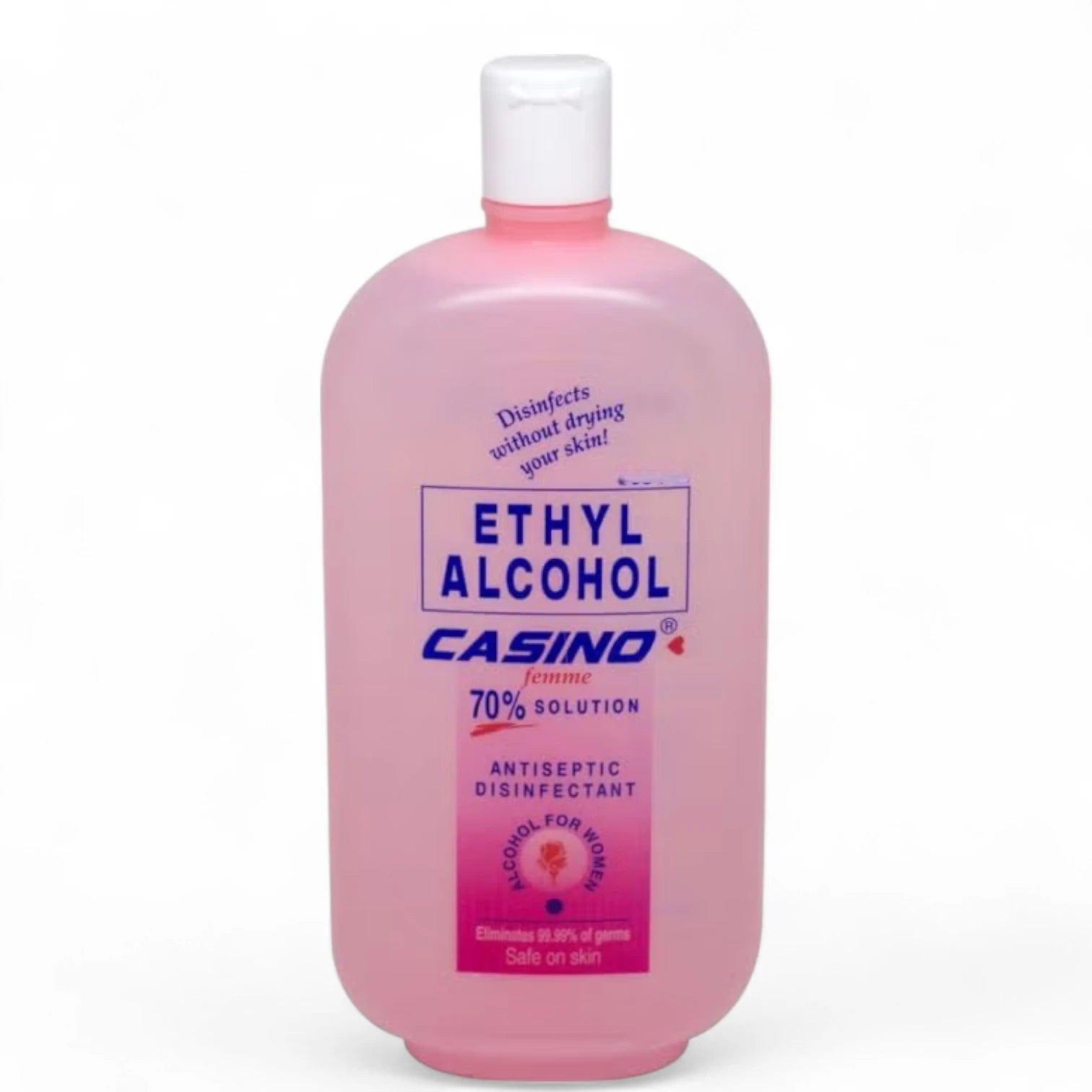 Casino Femme 70% Ethyl Alcohol 500ml – Multipurpose Disinfectant for Hands & Surfaces | Fast-Drying, Skin-Friendly Sanitizer - Damoo