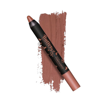 Forever52 Butterfly Matte Lip Crayon – Rosewood Shade NB010, Semi-Matte Long-Lasting Lip Color, Highly Pigmented & Smooth Crayon Application - Damoo