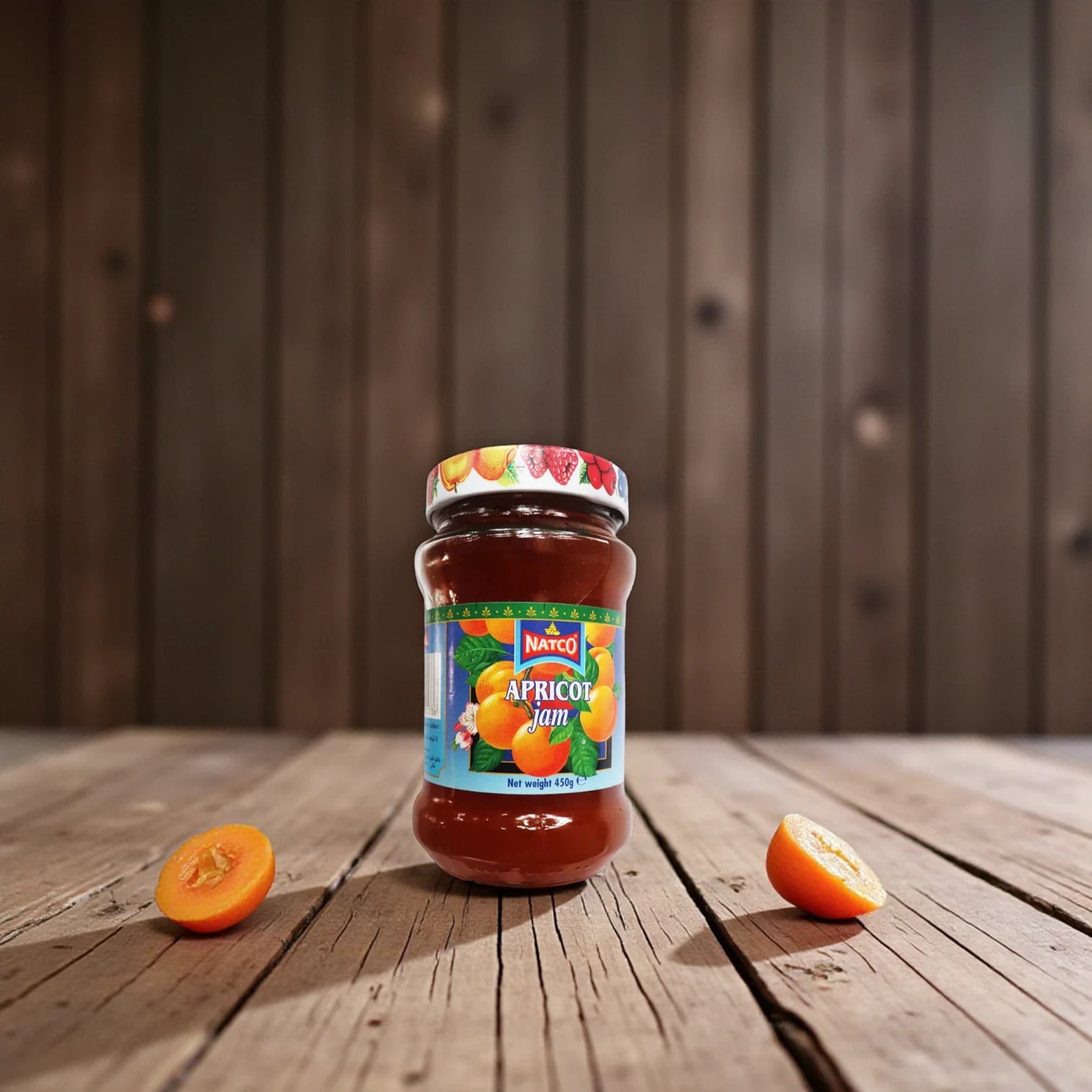 Natco Sugar-Free Apricot Jam – 450g | Natural Fruit Preserve with 30% Real Apricot | No Added Sugar, All-Natural Ingredients - Damoo