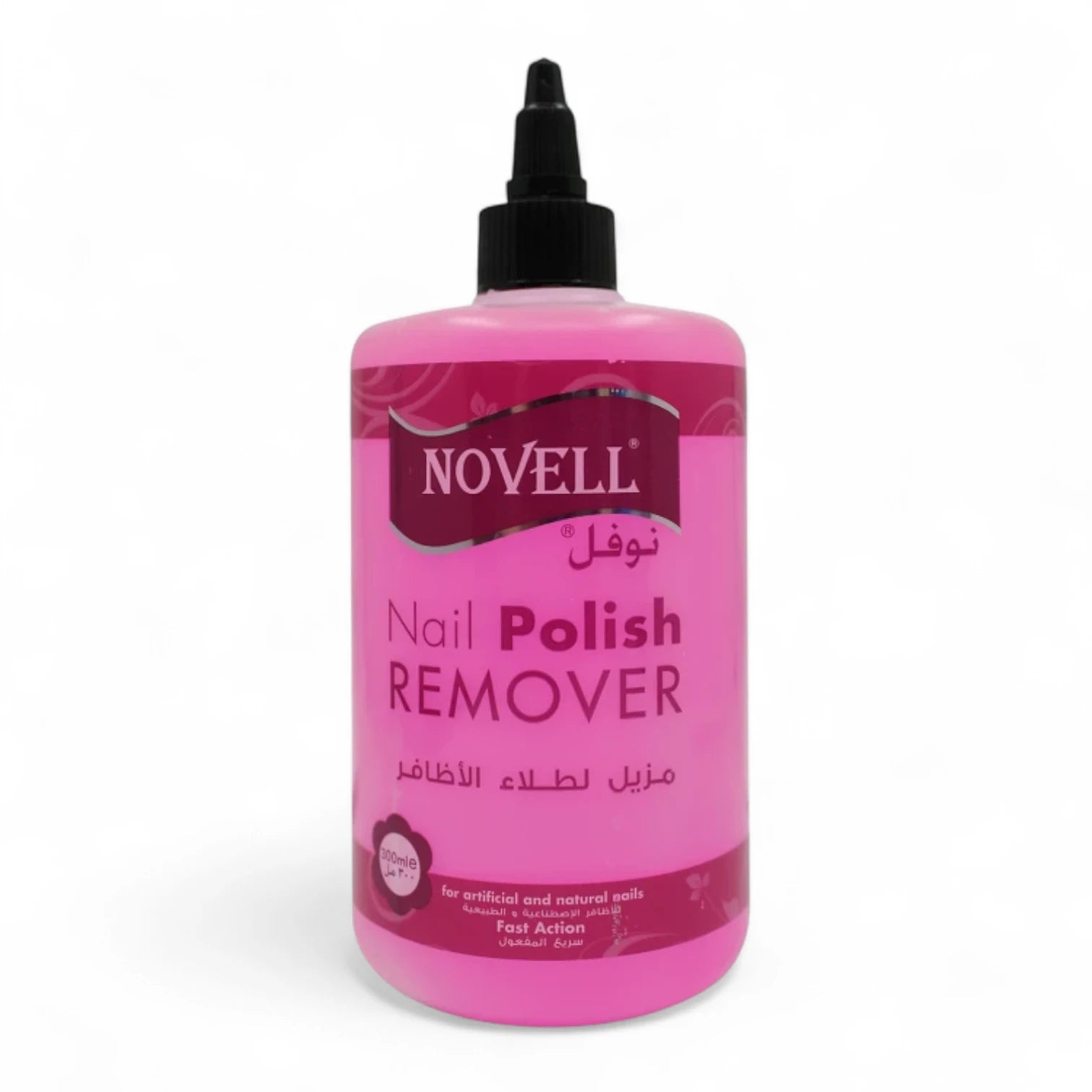 Novell Nail Polish Remover – For Artificial & Natural Nails – Fast Action, Non-Oily, Non-Acetone Formula – 300ml - Damoo