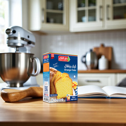 Holw El Sham Orange Cake Mix – 400g Box | Easy Classic Orange Cake Mix for Soft, Fluffy, and Irresistible Homemade Cakes - Damoo