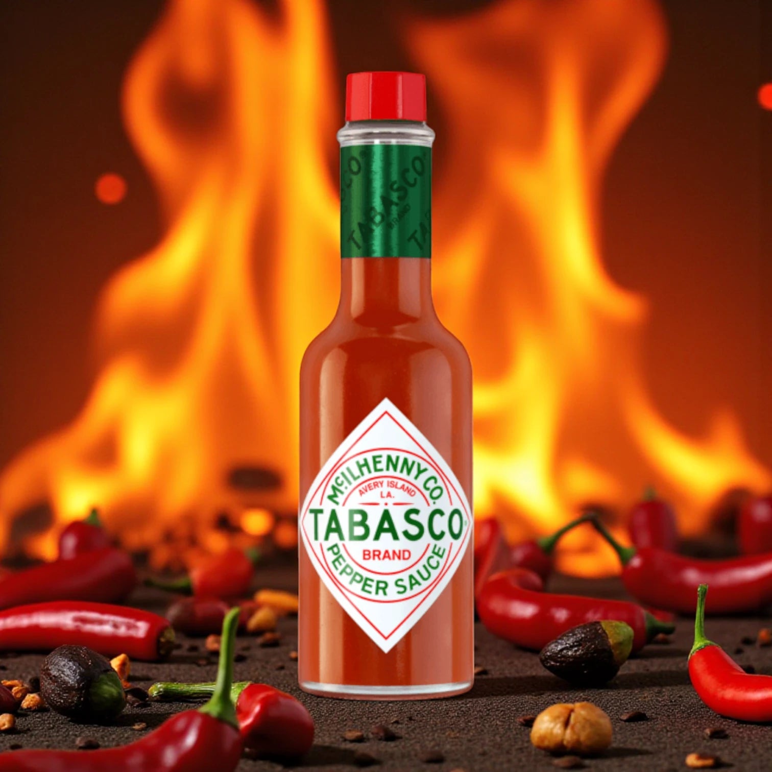 Tabasco Original Red Pepper Sauce – 2x60ml | Aged, Authentic, Spicy & Gluten-Free - Damoo