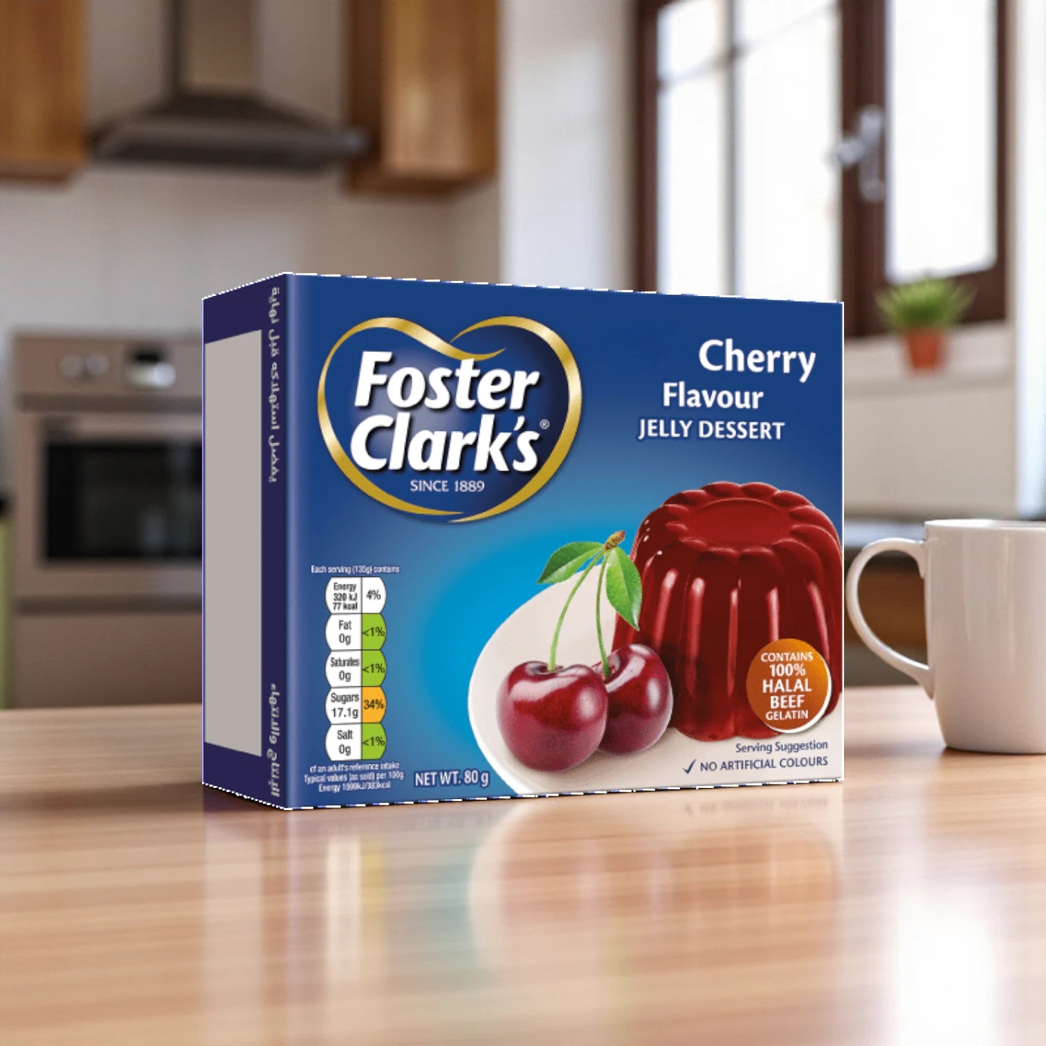 Foster Clark’s Assorted Jelly 12 x 80g | 100% Halal Beef Gelatin | No Artificial Colours | Cherry & Mixed Flavours | Special Offer Pack - Damoo