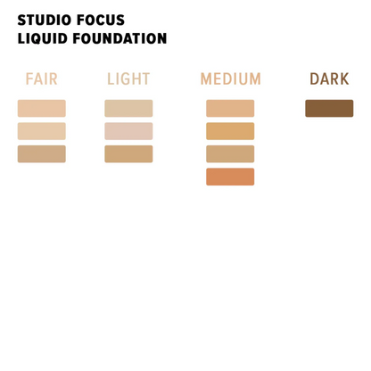 Character Studio Focus Liquid Foundation – Shade Sesame PIF004 | Medium Coverage, Long-Lasting, 40ml - Damoo