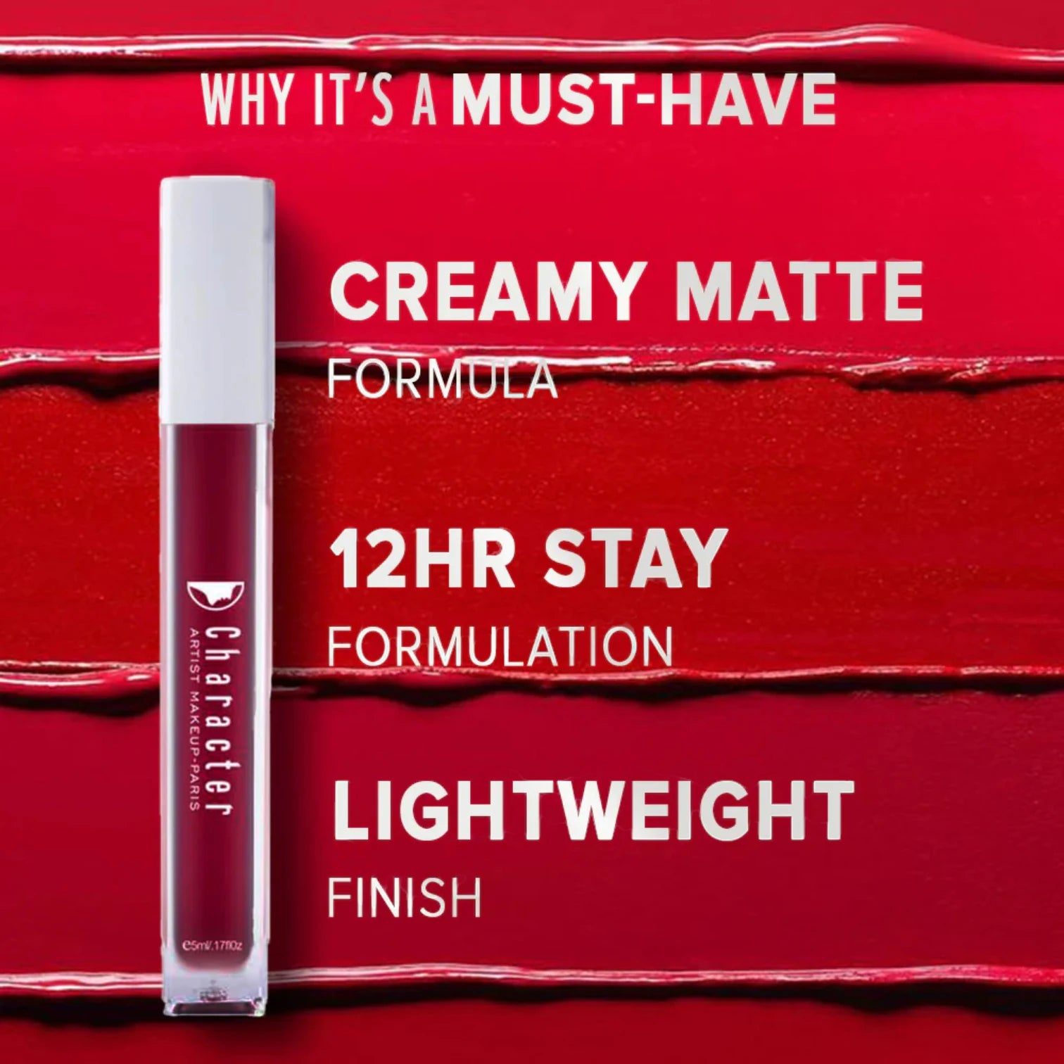 Character Creamy Matte Lipcolor PIL005 Mauve | Richly Pigmented Long-Lasting Matte Lipstick, Hydrating & Non-Drying Formula, Smooth Velvety Finish, Everyday Wear Lip Color - Damoo