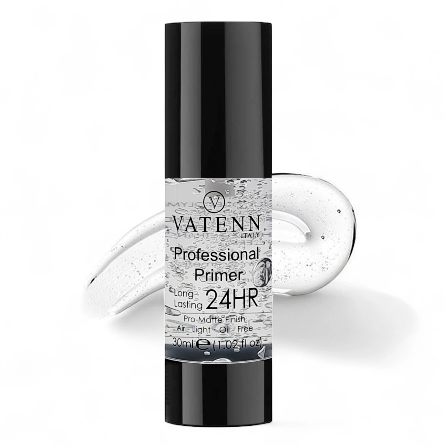 Vatenn Italy Professional Primer – #190 Transparent | Pore-Minimizing, Oil-Control, Lightweight Makeup Base for All Skin Types | Long-Lasting Smooth Finish - Damoo