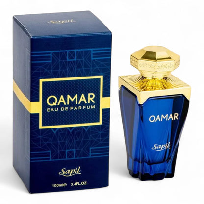 Sapil Qamar Eau De Parfum for Men – 100ml Long-Lasting Woody, Floral & Musky Fragrance – Elegant & Sophisticated Scent - Damoo
