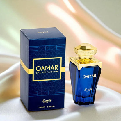 Sapil Qamar Eau De Parfum for Men – 100ml Long-Lasting Woody, Floral & Musky Fragrance – Elegant & Sophisticated Scent - Damoo