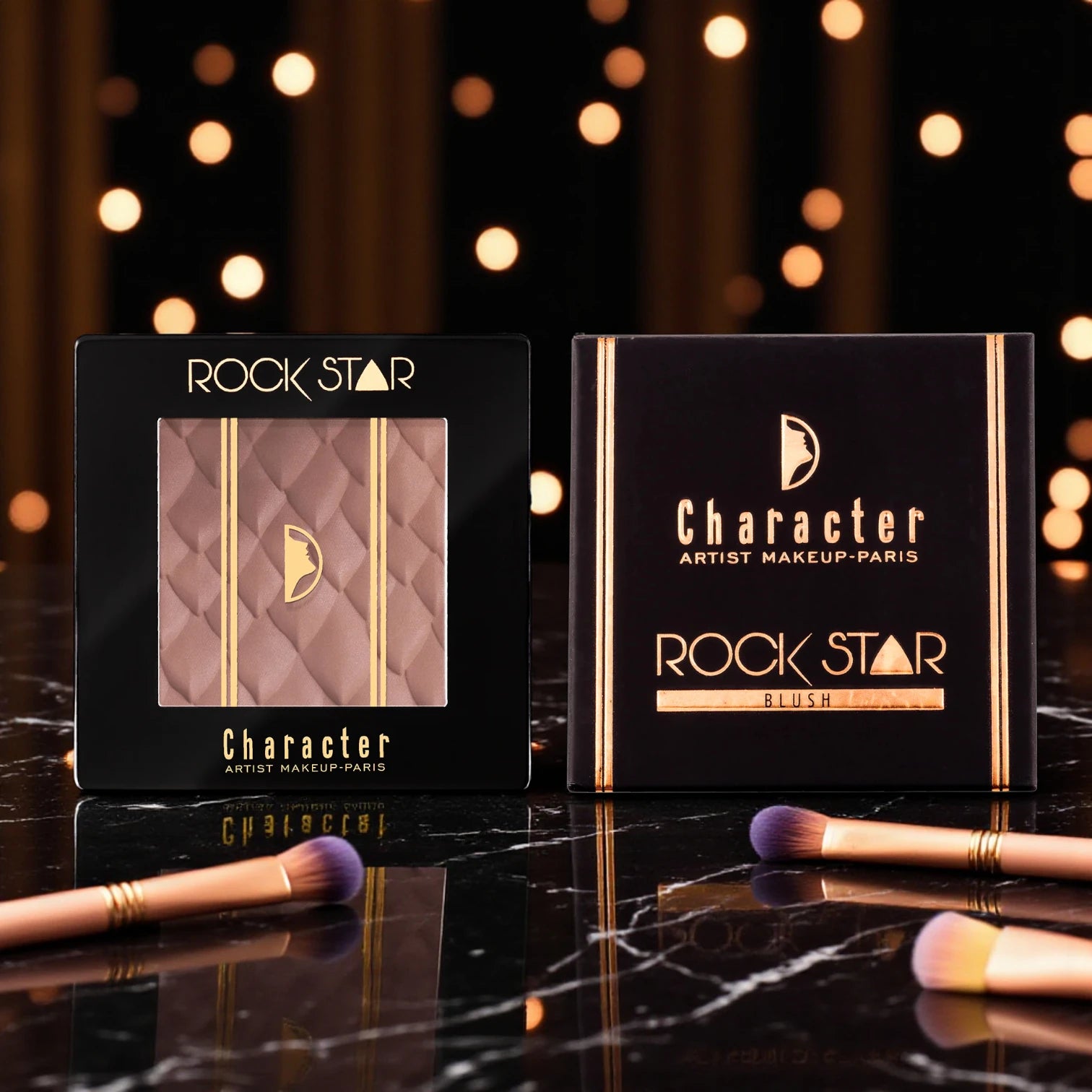 Character Rock Star Blush RSB003 | Lightweight Silky Powder Blush | Buildable, Smudge-Proof, Long-Lasting Multi-Use Face & Cheek Color - Damoo