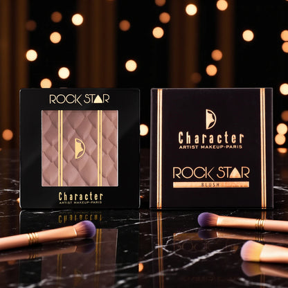 Character Rock Star Blush RSB003 | Lightweight Silky Powder Blush | Buildable, Smudge-Proof, Long-Lasting Multi-Use Face & Cheek Color - Damoo