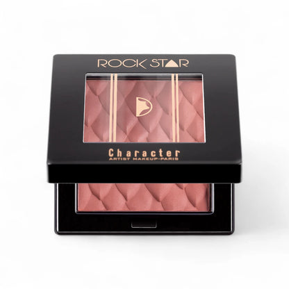 Character Rock Star Blush – Shade RSB004. Silky lightweight powder blush with ultra-fine pigments. Long-lasting, smudge-proof & multi-use for cheeks, lips & eyes. Paraben-free. - Damoo