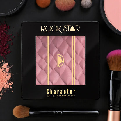 Character Rock Star Blush RSB008 – Lightweight, silky powder blush with ultra-fine pigments. Long-lasting, smudge-proof & multi-use for cheeks, lips & eyes. Paraben-free. - Damoo