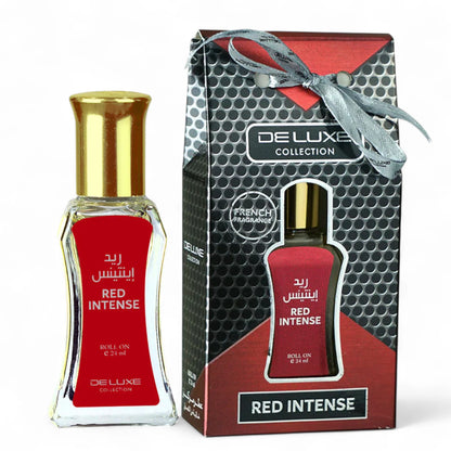 Hamidi Red Intense Roll-On Perfume Oil 24ml – Oriental Attar with Citrusy, Lavender & Sandalwood Notes – Alcohol-Free, Halal, Long Lasting Arabic CPO - Damoo