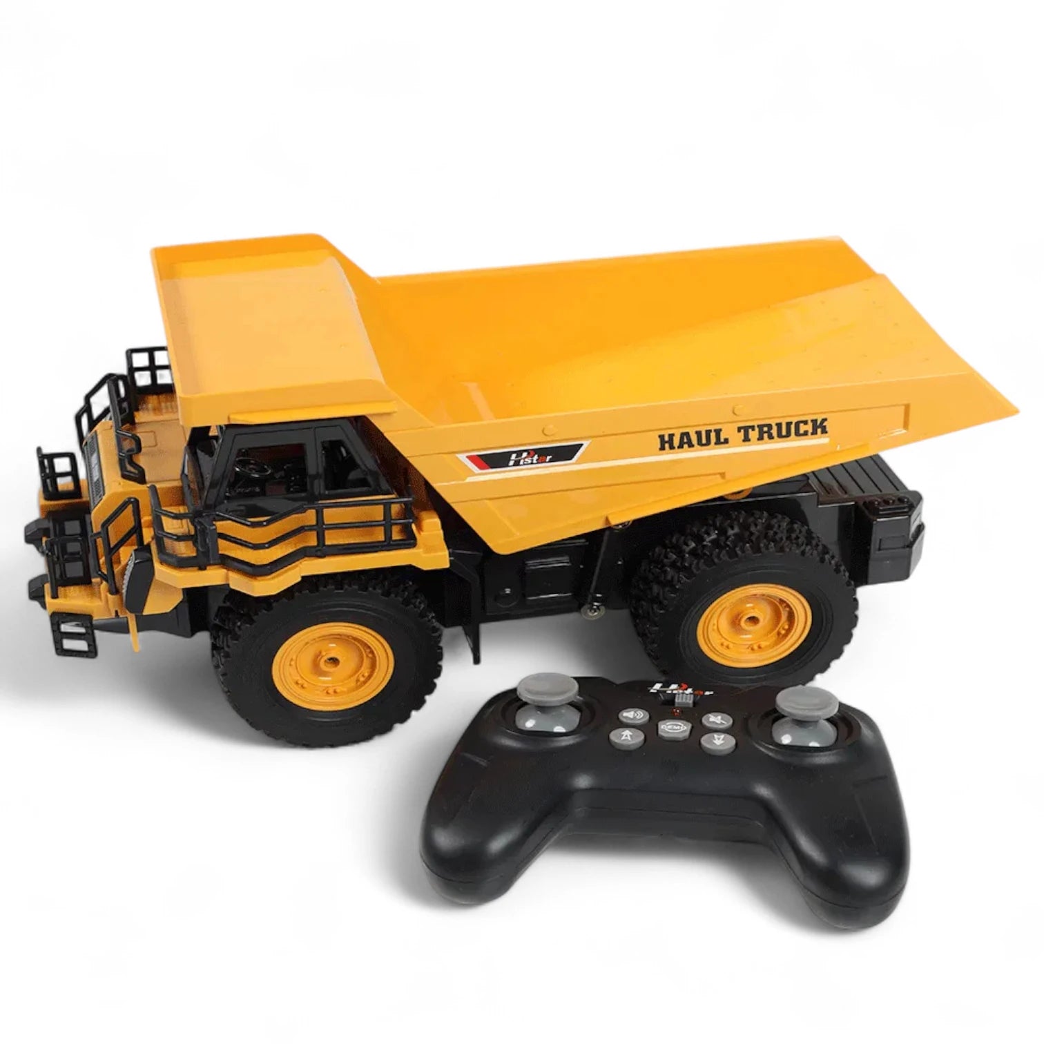 H Star Remote Control Haul Mining Truck | 2.4GHz RC Engineering Dump Truck Toy with 9CH Full Functions, Sound Effects & Lights – Kids Construction Vehicle Gift