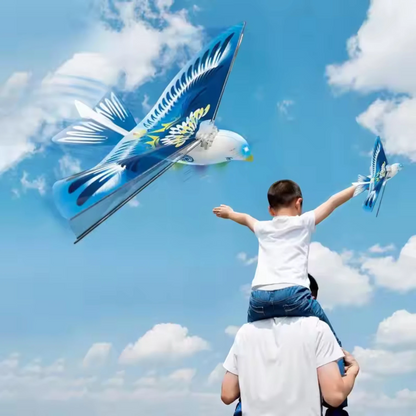 Space Bird Electronic Flying Toy | Self-Flying Bird RC Airplane Drone with Lights 8+ Age | Mini Remote Control Helicopter Glider for Kids & Adults Outdoor Play