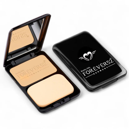 Forever52 Two Way Cake Skin Care SPF 15 – Shade Lace STC105, Lightweight Long-Lasting Powder Foundation, Oil-Free Breathable Coverage with Natural Matte Finish - Damoo