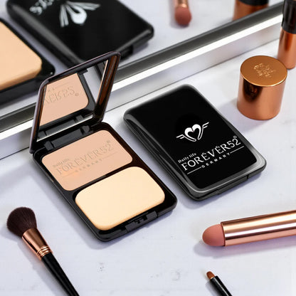 Forever52 Two Way Cake Skin Care SPF 15 – Shade Frost STC106, Oil-Free Long-Lasting Powder Foundation, Breathable Lightweight Coverage, Natural Matte Finish - Damoo