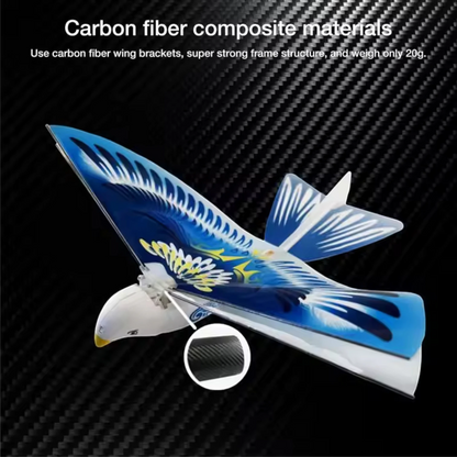 Space Bird Electronic Flying Toy | Self-Flying Bird RC Airplane Drone with Lights 8+ Age | Mini Remote Control Helicopter Glider for Kids & Adults Outdoor Play