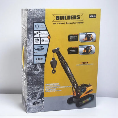 DONG YI RC Crawler Crane Toy – 1:12 Scale Construction Vehicle with 360° Rotating Tower, 40cm Height, 2.4GHz Remote Control