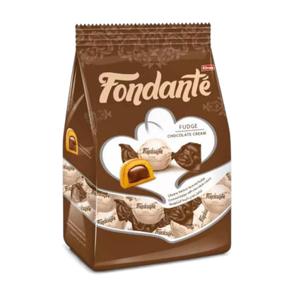 Elvan Fondante Fudge Chocolate Cream 500g | Individually Wrapped Caramel & Chocolate Filled Candies | Made in Türkiye - Damoo