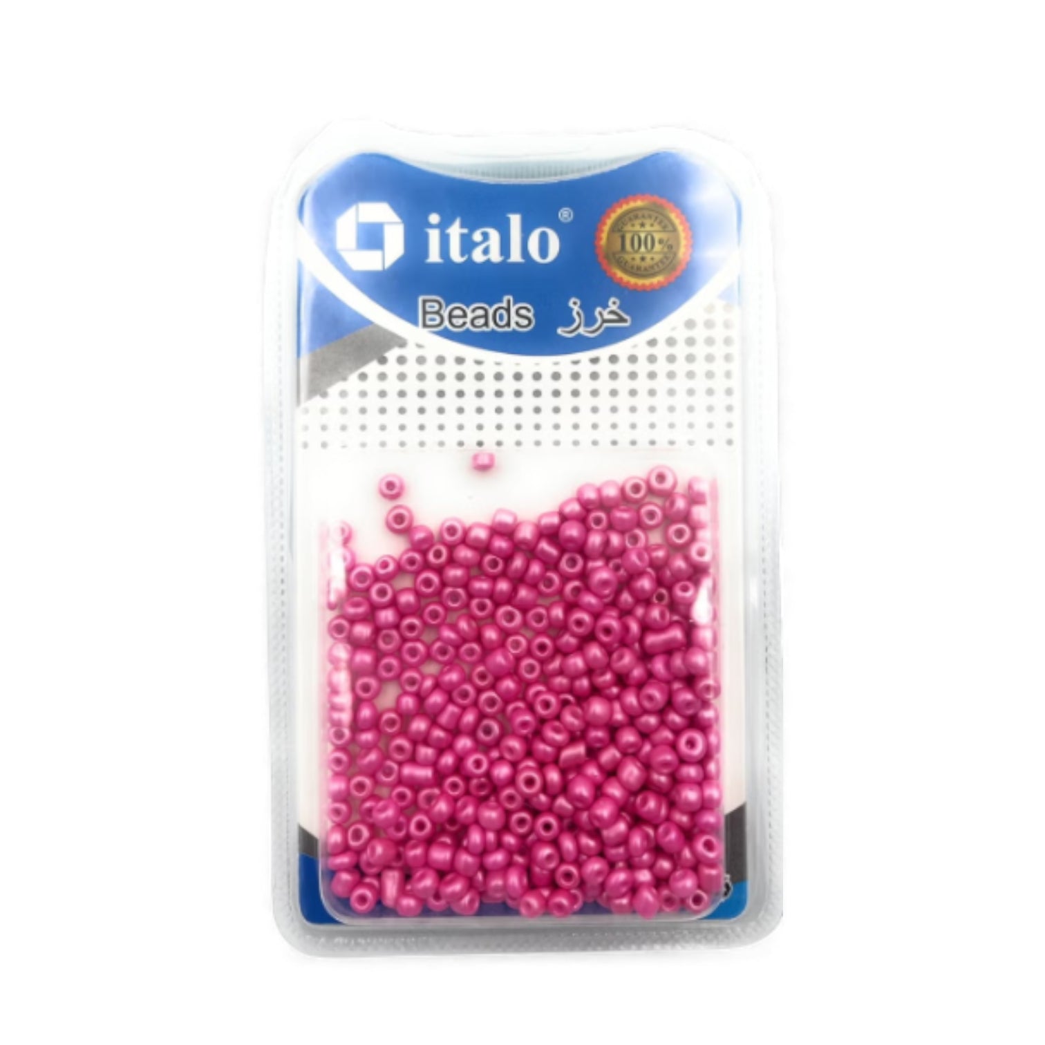 Italo Beads Pink 4mm (30g) – Decorative Craft Beads for DIY Jewelry Making, Bracelets, Necklaces & Creative Projects - Damoo