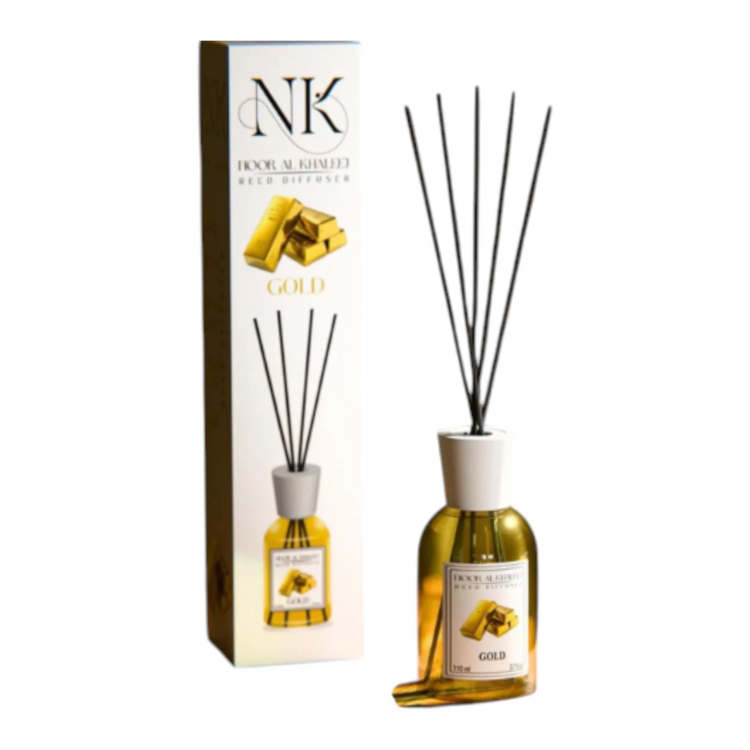 Noor Al Khaleej NK Blueberry Reed Diffuser 110ml, Long Lasting Home Fragrance Diffuser with Premium Multi Scents - Damoo