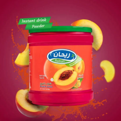 Reihan Peach Instant Drink Powder – 2.5kg | All Natural | Refreshing Fruity Beverage Mix | Easy to Prepare, Perfect for Summer - Damoo