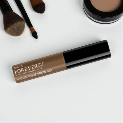 Forever52 Waterproof Brow Set – Coal Brown (WBS006) | Long-Lasting Brush-On Brow Gel, Smudge-Proof, Sweat-Resistant & Natural Finish - Damoo