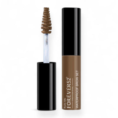 Forever52 Waterproof Brow Set – Coal Brown (WBS006) | Long-Lasting Brush-On Brow Gel, Smudge-Proof, Sweat-Resistant & Natural Finish - Damoo