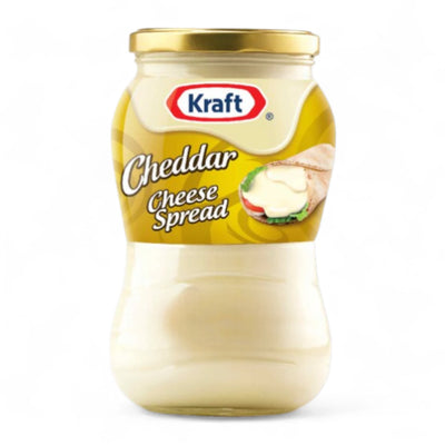 Kraft Cheddar Cheese Spread Jar – 480g | Smooth, Creamy Texture with Real Cow’s Milk Cheddar | Source of Calcium | Ideal for Sandwiches, Snacks & Dips - Damoo