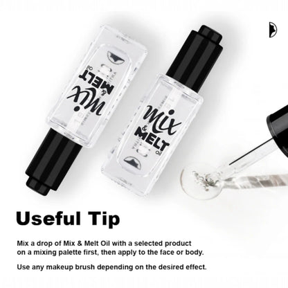 Character Cosmetics Mix & Melt Oil (MMT001) – Revives Dried Makeup, Smooth Blendable Formula, Vitamin-Enriched for Skin & Long-Lasting Use - Damoo